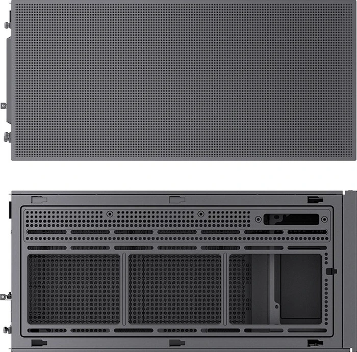 Jonsbo D41 Mesh Screen Black, schwarz, Glasfenster