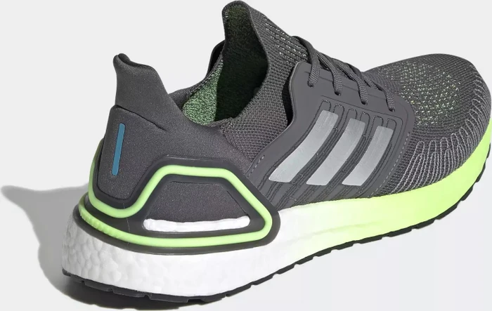 adidas Ultraboost 20 grey five/silver metallic/signal green (Herren)