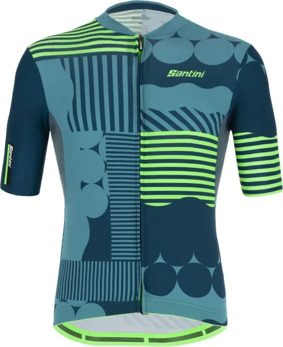 Santini Delta Optic Trikot kurzarm grün (Herren)