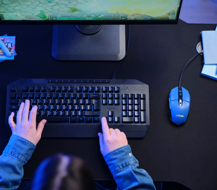 Trust Gaming GXT 109B Felox Gaming Mouse blau, USB