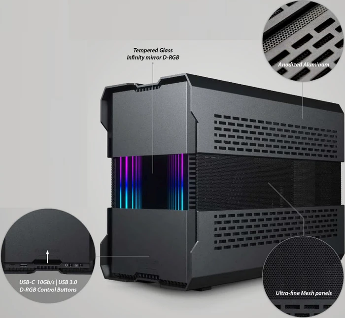 Phanteks Evolv Shift XT, schwarz, Mini-ITX