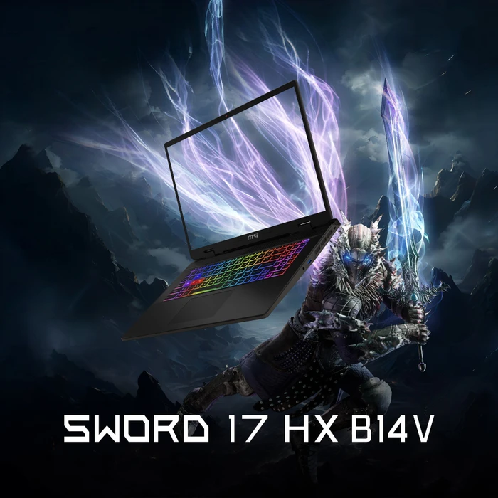 MSI Sword 17 HX B14VGKG-043, Core i7-14700HX, 16GB RAM, 1TB SSD, GeForce RTX 4070, DE