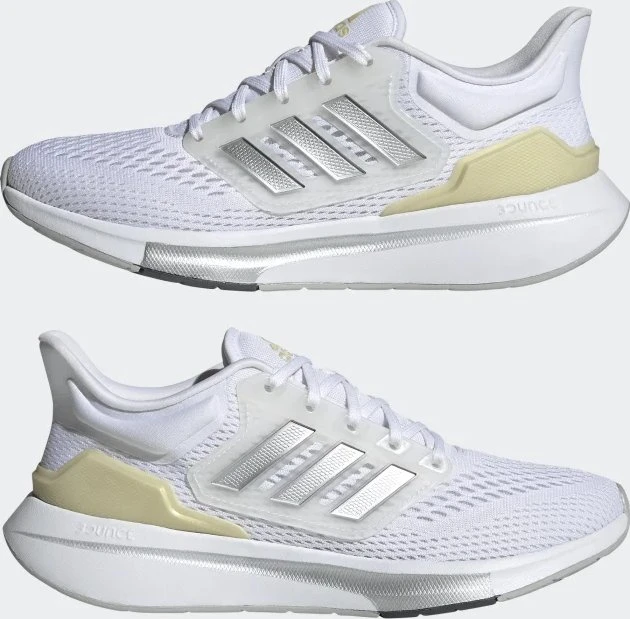 adidas EQ21 cloud white/matte silver/sandy beige met (Damen)