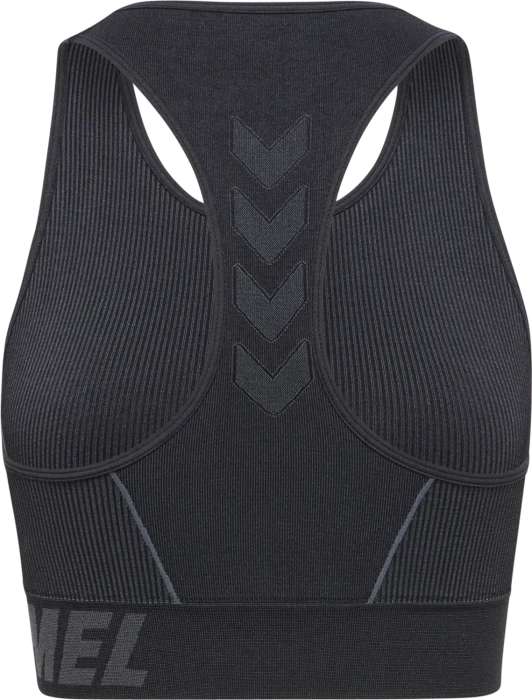 hummel Christel Sport-BH black/asphalt melange (Damen)