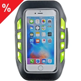 BigBen Sportarmband mit LEDs schwarz
