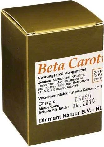 Diamant Natuur Beta Carotin Kapseln, 60 Stück