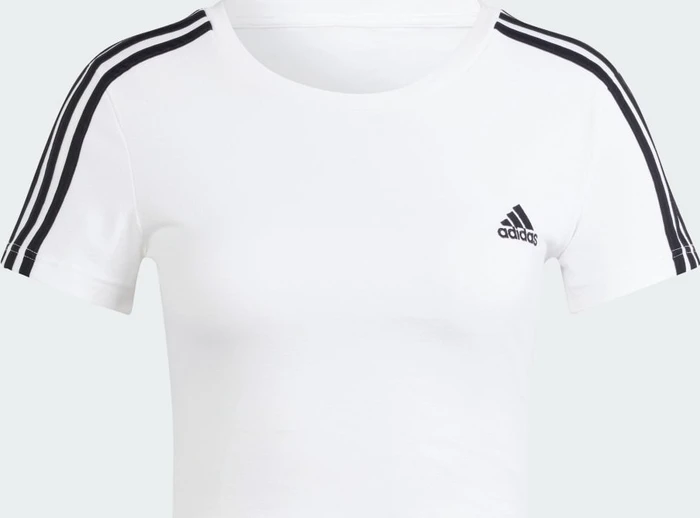 adidas Essentials 3-Streifen T-Shirt kurzarm weiß (Damen)
