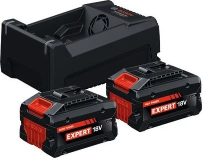 Bosch Professional EXPERT EXBA18V-55 Starterset 18V, 5.5Ah, Li-Ionen, 2 Akkus