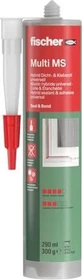 fischer Multi MS Bauklebstoff 1-Komponenten Montagekleber schwarz, 290ml