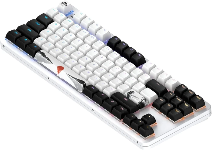 Dark Project ALU87 Fuji II Gaming Keyboard, weiß/schwarz, LEDs RGB, g3ms Sapphire, USB, US