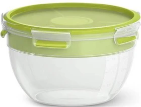 Emsa Clip&Go rund Salatbox XL Aufbewahrungsbehälter 1l grün