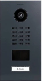 DoorBird D2101V IP Video Türstation mit 1 Ruftaste, Edelstahl V2A seidenmatt, Aufputz