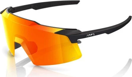 100% Aerocraft soft tact black/red multilayer mirror lens