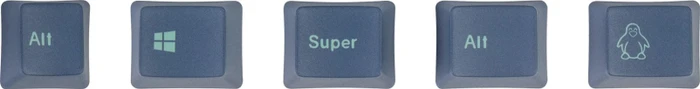 Keychron OEM Dye-Sub Keycap-Set Hacker - Version B, Kunststoff (PBT), Hacker, blau/grün, 114 Tasten, ANSI-US