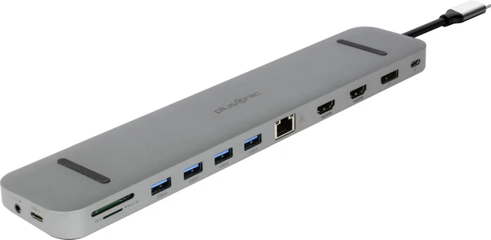 Plusonic USB-C Docking Station 9-in-1, USB-C 3.0 [Stecker]