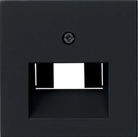 Gira Abdeckung für UAE/IAE (ISDN)- und Netzwerk-Anschlussdose, schwarz