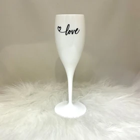 koziol Cheers No. 1 Love 2.0 Sektglas 100ml cotton white
