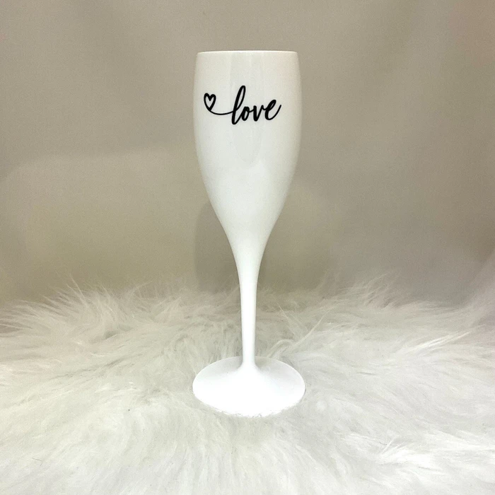 koziol Cheers No. 1 Love 2.0 Sektglas 100ml cotton white