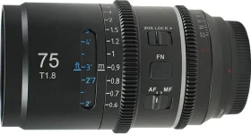 Sirui Astra 75mm T1.8 Full-Frame AF 1.33x Anamorphic Cine Blue Flare für Sony E