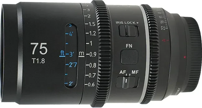 Sirui Astra 75mm T1.8 Full-Frame AF 1.33x Anamorphic Cine Blue Flare für Sony E