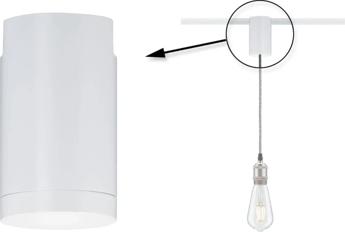 Paulmann URail Schienensystem-Komponente Pendel-Adapter universal reinweiß