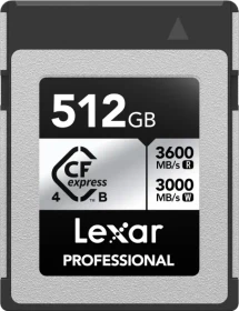 Lexar Professional SILVER R3600/W3000 CFexpress 4.0 Type B 512GB