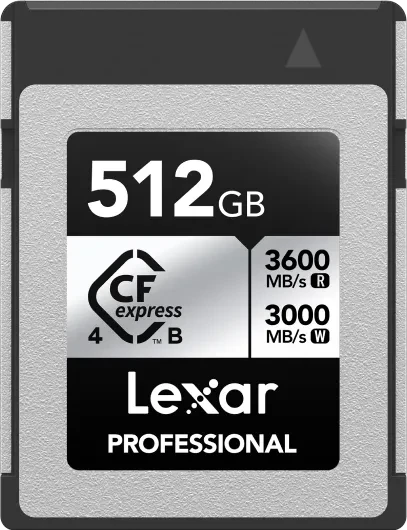 Lexar Professional SILVER R3600/W3000 CFexpress 4.0 Type B 512GB