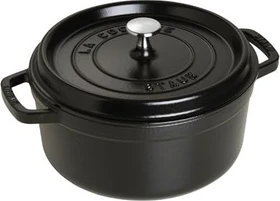 Zwilling Staub Cocotte Schmortopf rund 24cm 3.8l schwarz