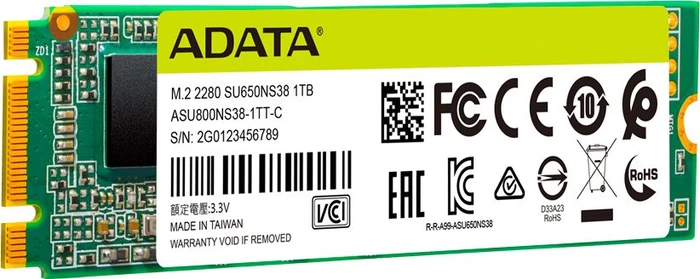 ADATA Ultimate SU650 1TB, M.2 2280 / B-M-Key / SATA 6Gb/s