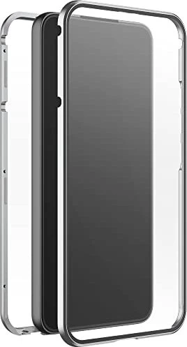 Black Rock 360° Glass Case für Samsung Galaxy S22 silber