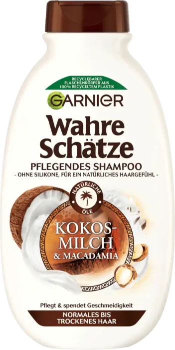 Garnier Wahre Schätze Kokosmilch & Macadamia Shampoo, 250ml