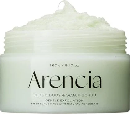 Arencia Fresh Cloud Sea Salt Body & Scalp Scrub Geranium & Primrose, 260g