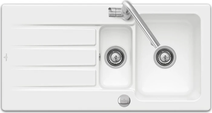Villeroy & Boch Architectura 60 XR Einbau Becken reversibel mit Ablauffernbedienung stone white