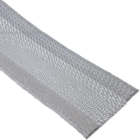 InLine Kabelschlauch Gewebeschlauch mit Klettverschluss, 25mm, 1m, grau