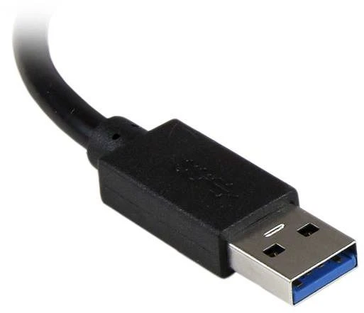 StarTech USB 3.0 Hub, 3-port + Gb LAN, schwarz