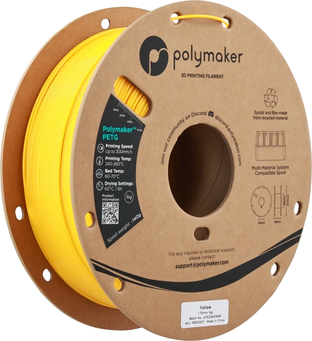 Polymaker PolyLite PETG, violett, Spule, 1.75mm, 1.00kg
