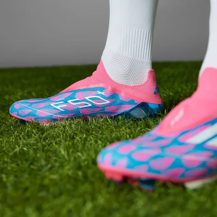adidas F50+ FG solar blue/cloud white/solar pink