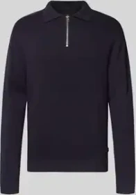 Jack & Jones Gestricktes Polo Strickpullover night sky (Herren)