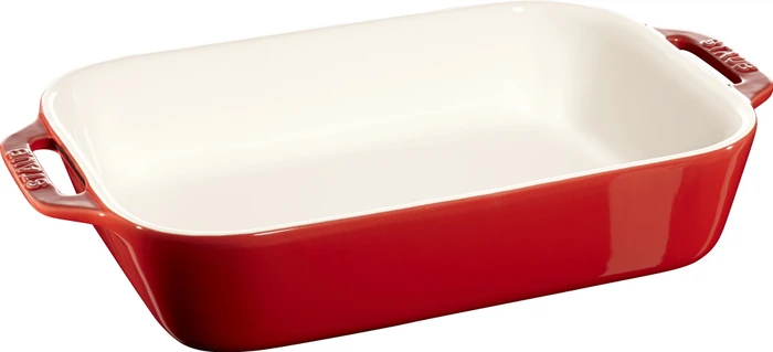 Zwilling Staub Ceramique Auflaufform eckig 32.9x20.5cm kirsch-rot