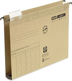 Elba vertic ultimate Hängemappe mit Kunststoffboden 3cm, A4, braun, 25er-Pack