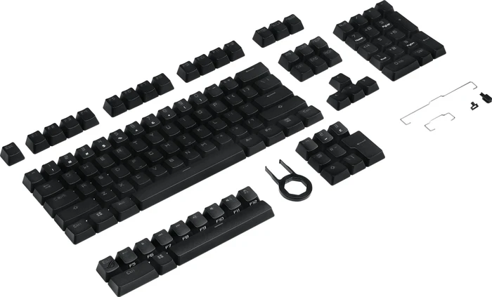 ASUS ROG Keycap Set, Kunststoff (PBT), schwarz, 125 Tasten (105+20)