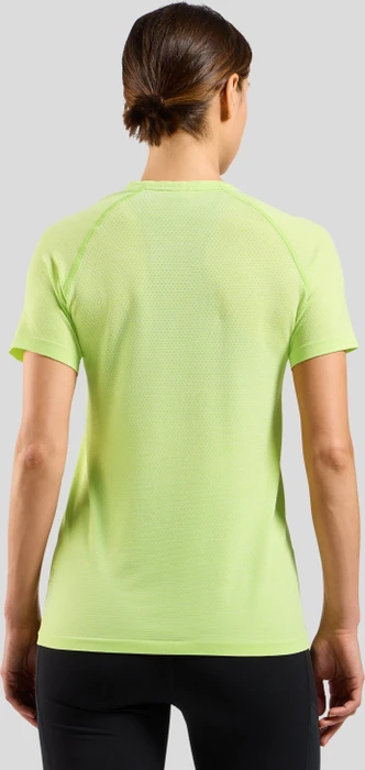Odlo Essentials Seamless Funktionsshirt kurzarm shadow lime melange (Damen)