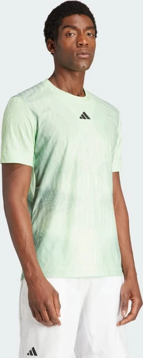 adidas Tennis Airchill Pro FreeLift Funktionsshirt kurzarm semi green spark (Herren)
