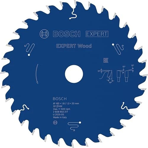 Bosch Professional Expert Wood Kreissägeblatt 32Z, 165x1.3x20mm, 1 Stück
