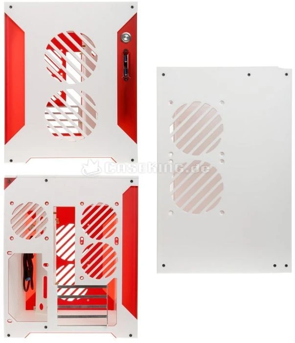 Parvum Systems S2.0 weiß/rot, Acrylfenster