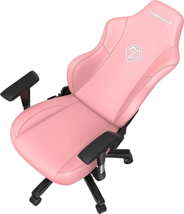 Anda Seat Phantom 3 L Gamingstuhl, Creamy Pink, Kunstleder rosa/Logo weiß
