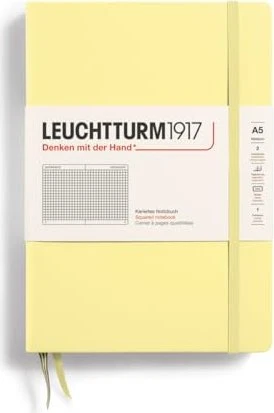 Leuchtturm1917 Notizbuch Medium A5 Hardcover, kariert