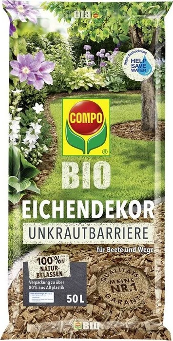 Compo Bio Eichendekor + Unkrautbarriere, 50l