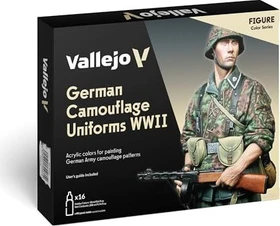 Vallejo Model Color Figure Color Series German Camouflage Uniforms WWII Farbset, 16-tlg.