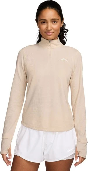 Nike Trail Dri-FIT 1/4-Zip Laufshirt langarm pearl white/summit white (Damen)